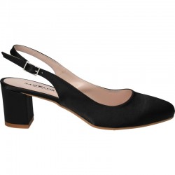 Pantofi satin, cu toc mic