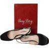 Pantofi satin, eleganti, toc mic, Sasi Lory