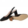 Pantofi satin, eleganti, toc mic, Sasi Lory