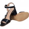 Sandale elegante, cu toc robust