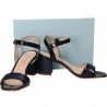 Sandale elegante, cu toc robust
