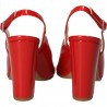 Pantofi trendy, rosii, cu bot ascutit