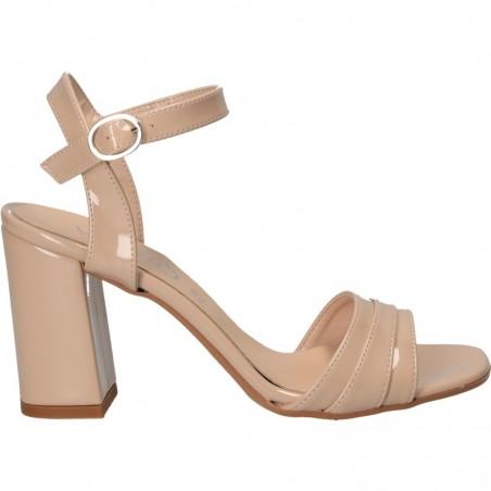 Sandale bej de lac, pentru tinute elegante