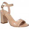 Sandale bej de lac, pentru tinute elegante