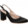 Pantofi eleganti, din satin negru