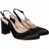 Pantofi eleganti, din satin negru