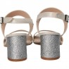 Sandale glamour, trendy, cu toc mediu