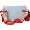 Sandale rosii, de lac, MADE IN ITALY