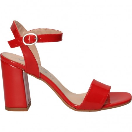 Sandale rosii, de lac, MADE IN ITALY