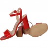 Sandale rosii, de lac, MADE IN ITALY