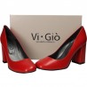 Pantofi fashion, rosii, stil elegant, pentru femei