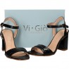Sandale elegante, cu toc mediu, MADE IN ITALY