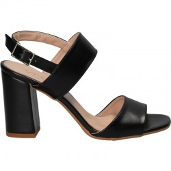 SANDALE NEGRE CU TOC