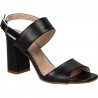 Sandale fashion, negre, cu toc inalt