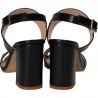 Sandale fashion, negre, cu toc inalt