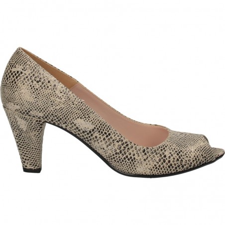 Pantofi eleganti, decupați, imitatie piele sarpe