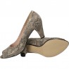 Pantofi eleganti, decupați, imitatie piele sarpe