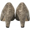 Pantofi eleganti, decupați, imitatie piele sarpe