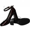 Pantofi de dama, lac, bordo, stil elegant