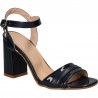 Sandale de dama, clasice, de lac, bleumarin
