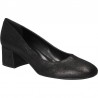 Pantofi negri, glamour, cu toc mic