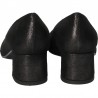 Pantofi negri, glamour, cu toc mic
