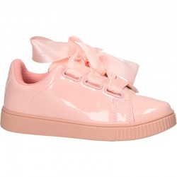 Pantofi roz si satin