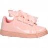 Pantofi roz si satin