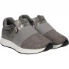 Sneakers gri cu strasuri, pentru fete