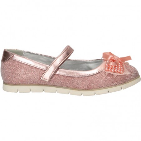 Balerini trendy, roz, cu perle, pentru fete