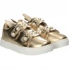 Sneakers aurii, cu urechiuse, pentru fetite
