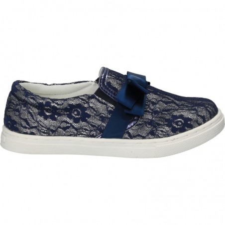 Espadrile moderne, din dantela albastra