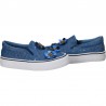 Espadrile jeans, cu decor flori din paiete