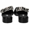 Pantofi LOVE negri din lac, trendy, marca Mellisa