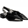 Pantofi LOVE negri din lac, trendy, marca Mellisa