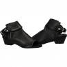 Sandale fashion, negre, cu toc mic