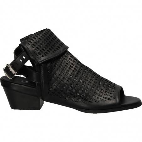 Sandale fashion, negre, cu toc mic