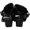 Sandale fashion, negre, cu toc mic