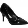 Pantofi de lac, negri, stil elegant