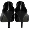 Pantofi de lac, negri, stil elegant