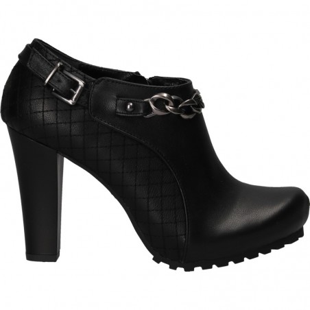 Pantofi fashion, stil moto, cu toc inalt