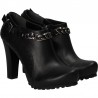 Pantofi fashion, stil moto, cu toc inalt