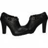 Pantofi fashion, stil moto, cu toc inalt