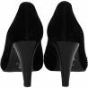 Pantofi catifea neagra, cu strasuri