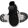 Pantofi negri, sport, cu tricot, pentru barbati