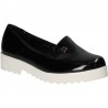 Pantofi trendy, din lac negru, pentru femei