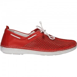Pantofi rosii, piele...