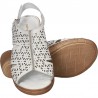 Sandale clasice, albe, din piele, pentru femei