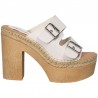 Saboti, fashion, inalti, culoarea alba