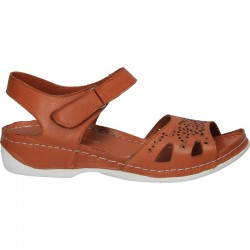 Sandale fashion, florale, din piele